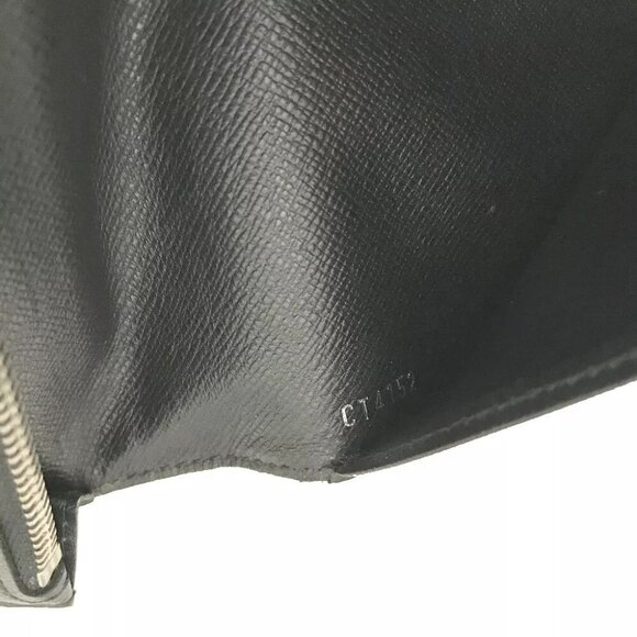 291226AZ (L3) Louis Vuitton Wallet Long Porte Feiulle Brazza Black Damier Graphi - Picture 8 of 9